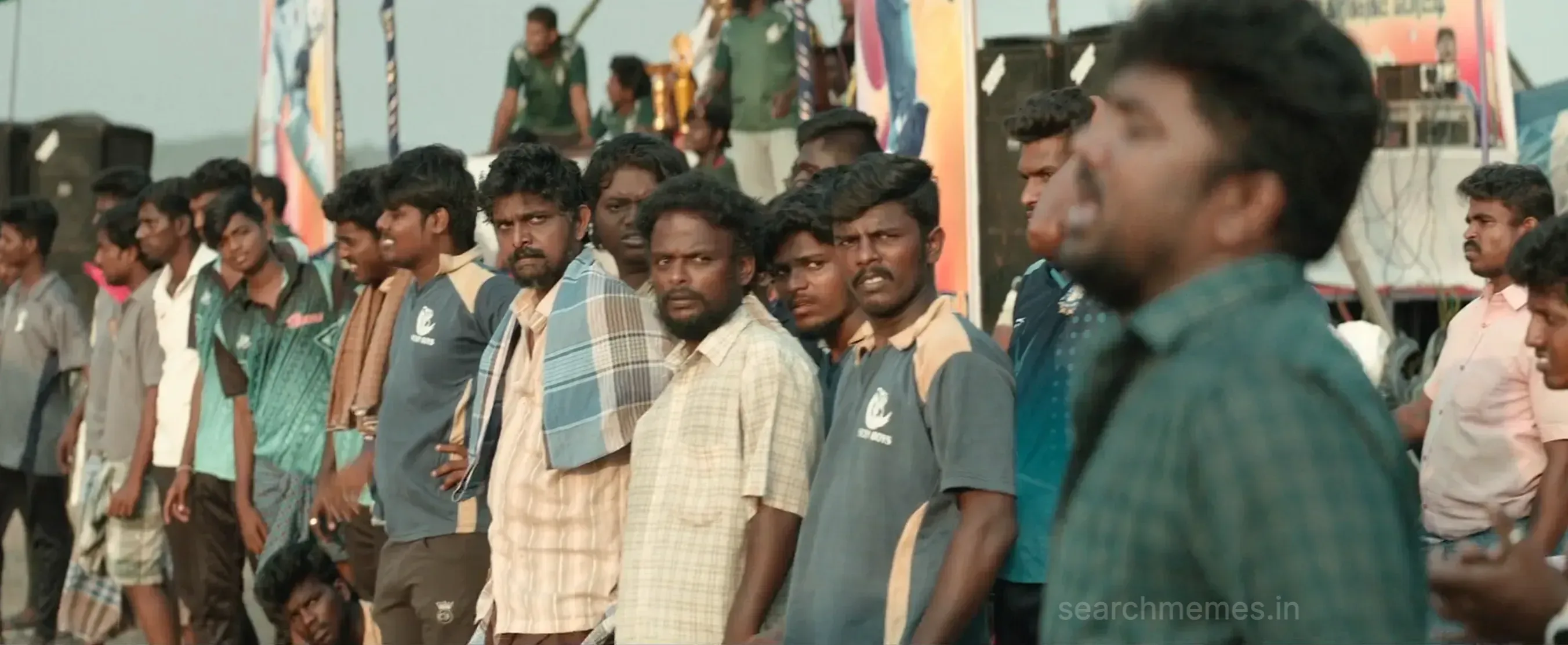 Jenson Diwakar gesturing and mocking an opposing player on the sports field