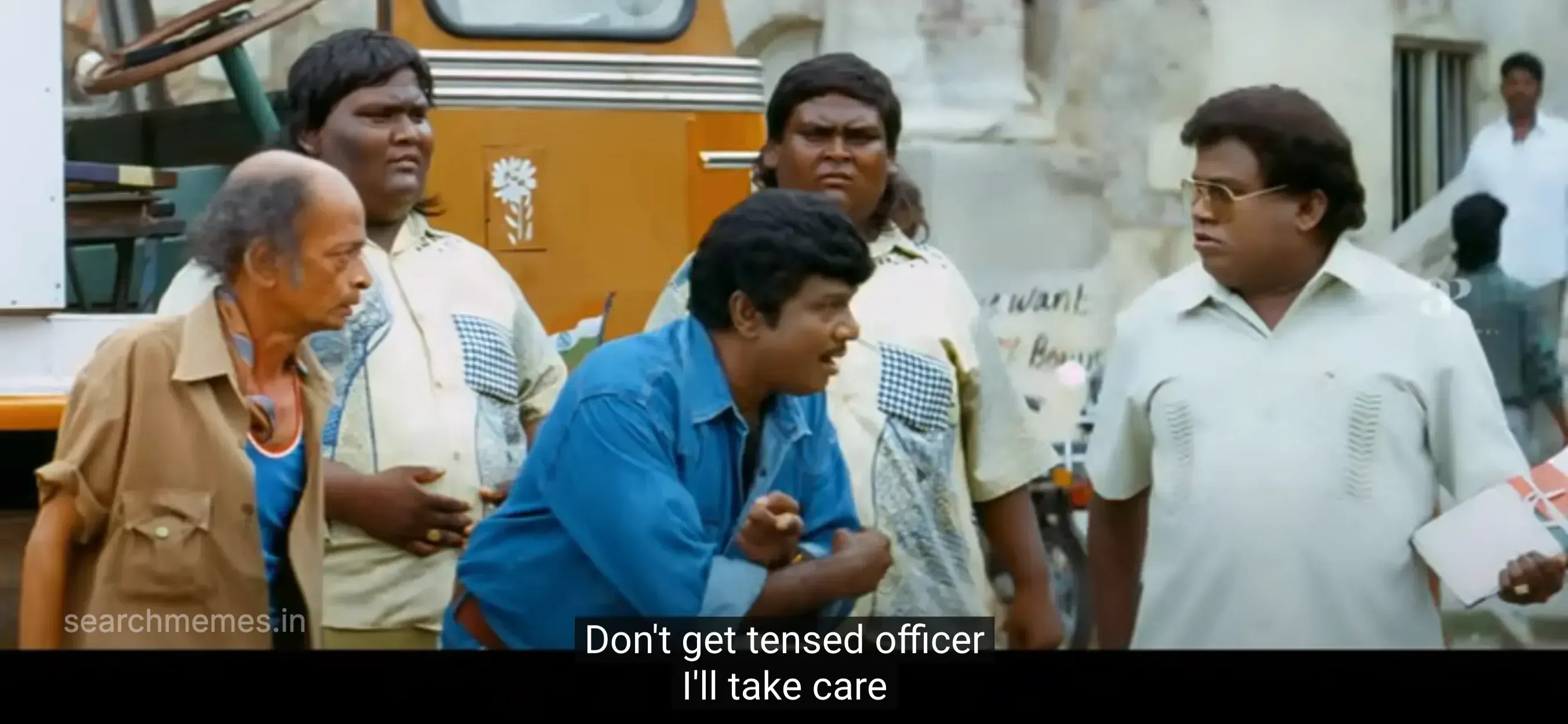 Indian | Tension aagathinga officer Tamil Meme Templates