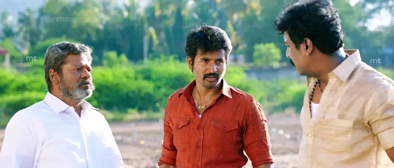 Sivakarthikeyan and Rajkiran talking seriously to Samuthirakani