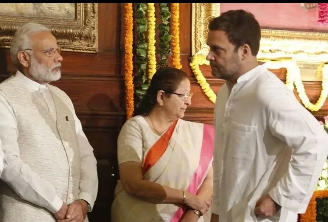 Rahul gandhi staring at modi Tamil Meme Templates