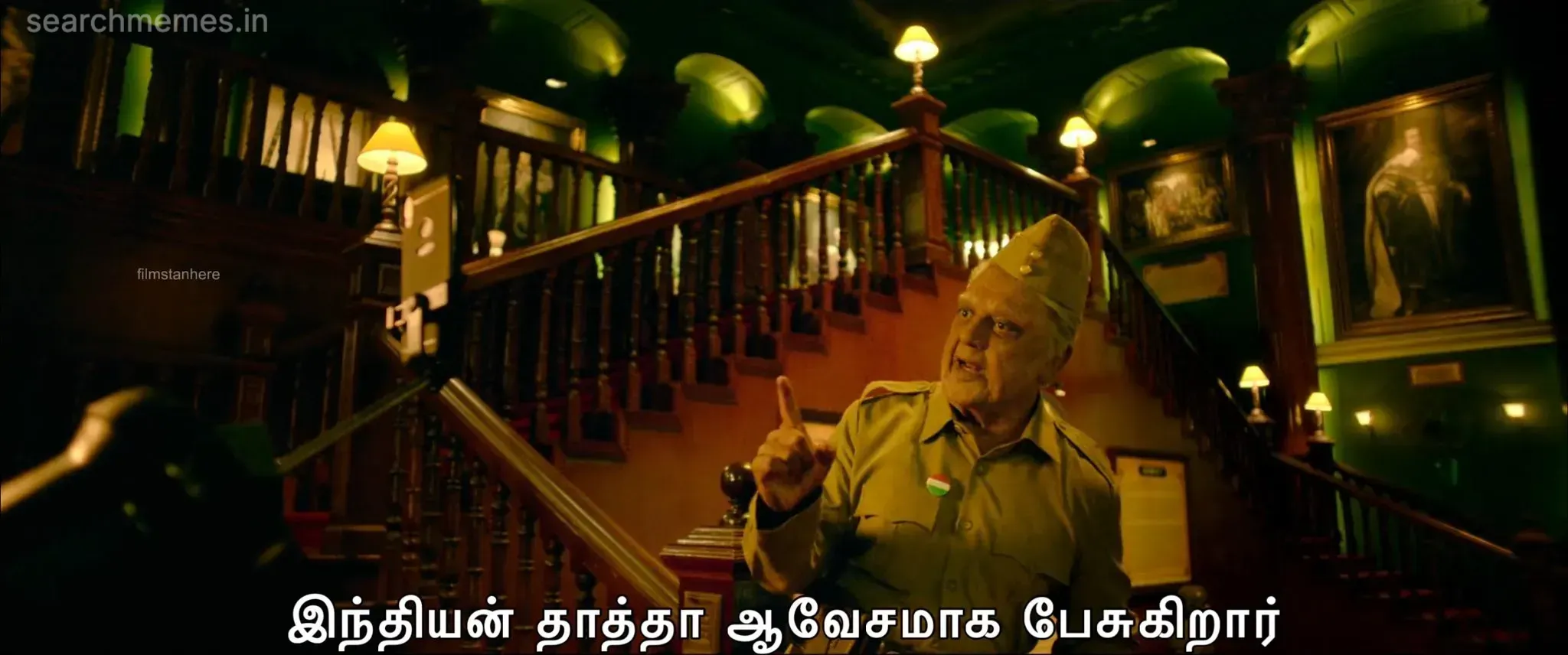 Indian 2 | Indian thatha avesamaga pesugirar Tamil Meme Templates