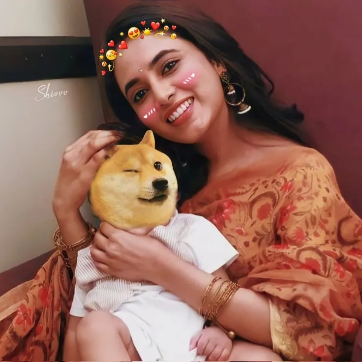 Cheems | Cheems in priyanka mohan's lap Tamil Meme Templates