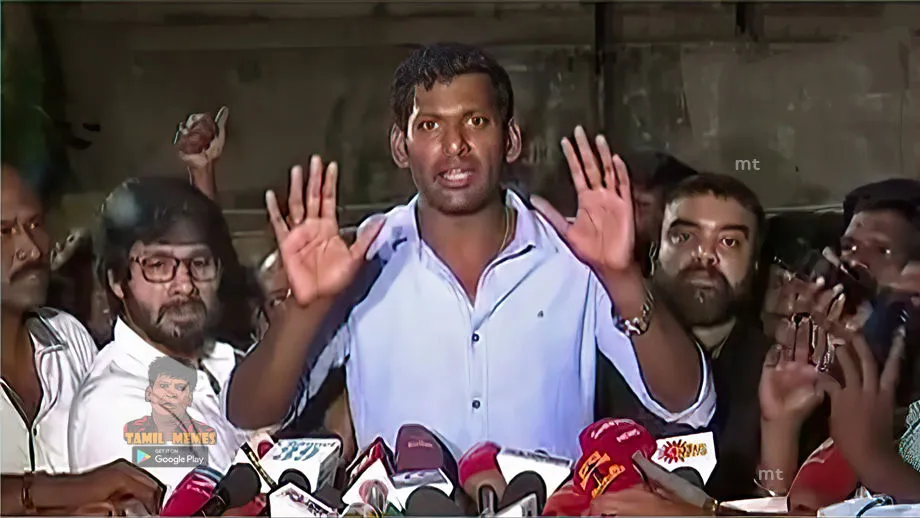 Vishal | Neethi nermai nyayam vendradhu Tamil Meme Templates