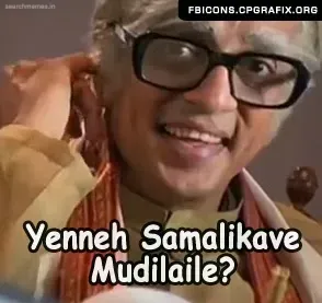 Raghuvaran smirking arrogantly while seated during a live interview