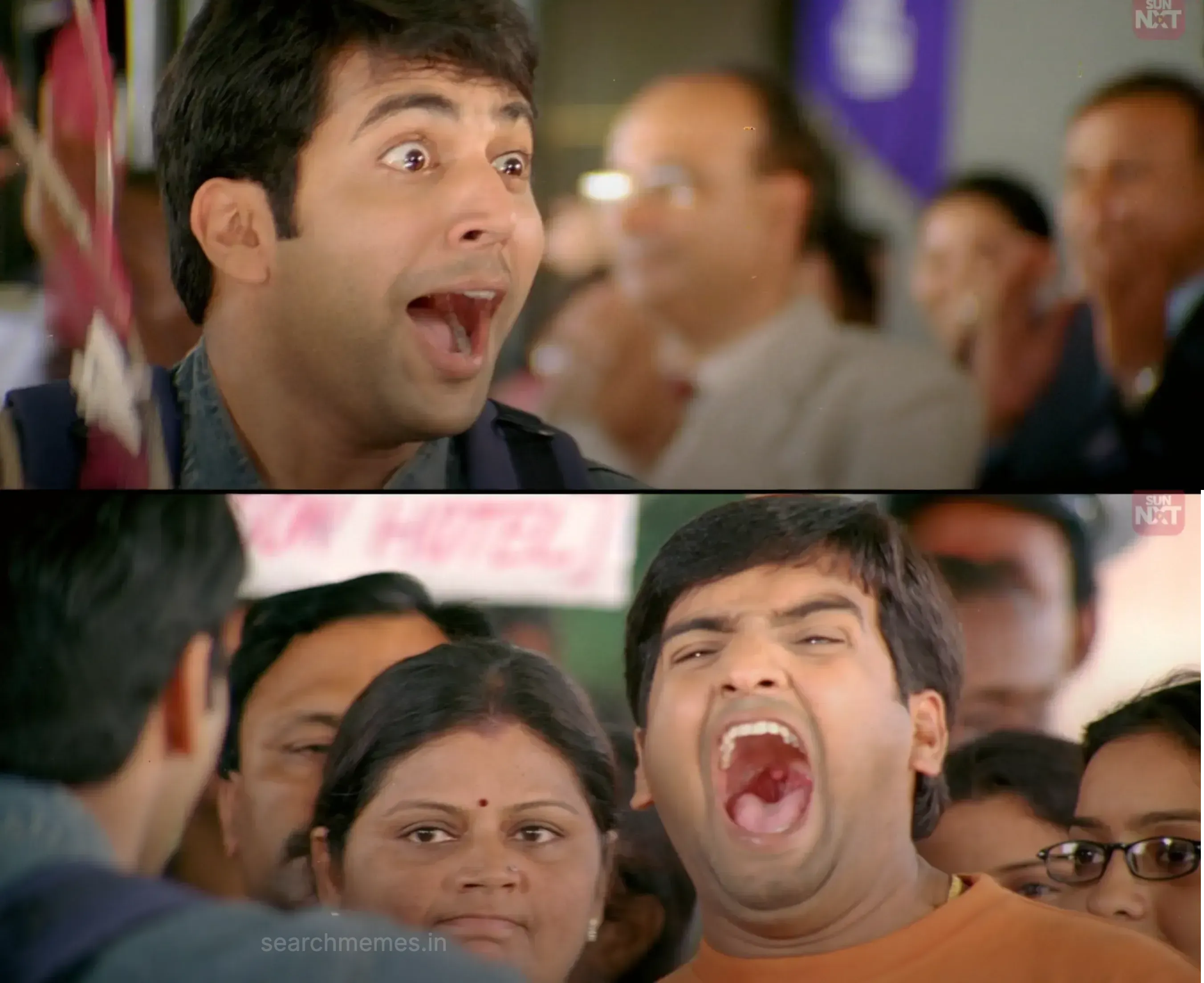 Jayam Ravi screaming in dramatic delayed pain after getting his foot crushed