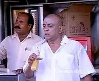 Thimiru | Singamuthu drinking soda Tamil Meme Templates