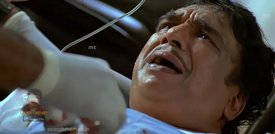 Cochin Haneefa gesturing near his forehead with an anxious worried face