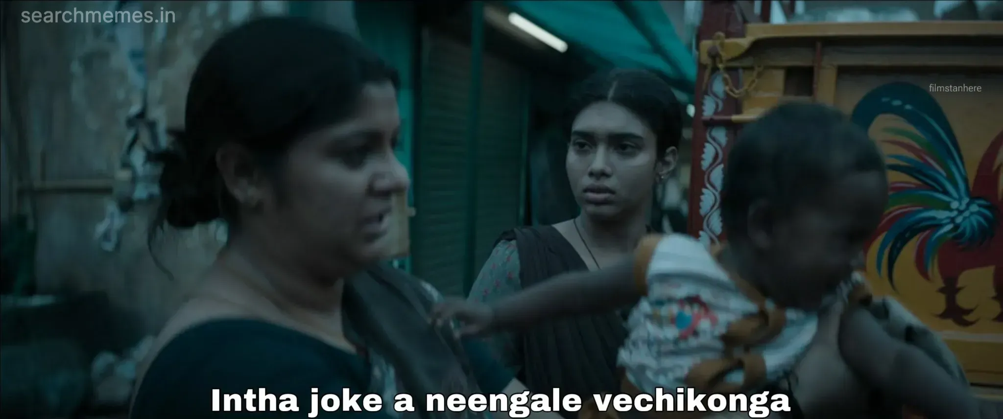 Dhanush and Aparna Balamurali in a scene from Raayan